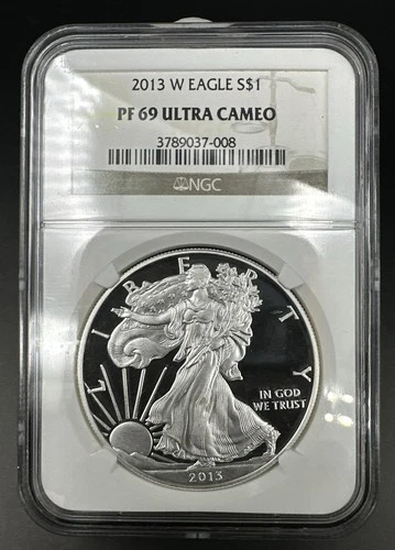 2013-W American Silver Eagle ASE $1 NGC PF69 Proof Ultra Cameo