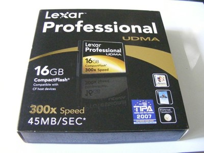 16GB Compact Flash Card UDMA  300x  ( 16 GB CF Karte ) LEXAR Professional Neu