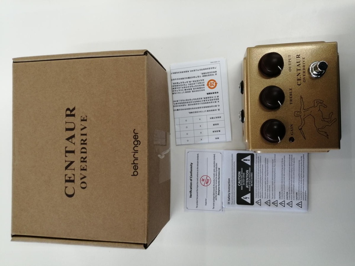 Behringer Centaur Overdrive Pedal Klon Clone Boost Transparent