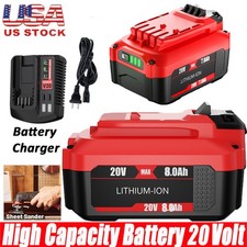 8.0Ah For Craftsman V20 20 Volt MAX Lithium Battery CMCB204 CMCB202 /Charger