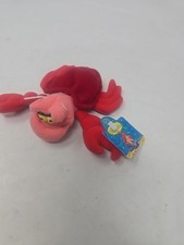 Vintage Sebastian Crab Little Mermaid Beanbag Plush Brand New Applause w/ Tag