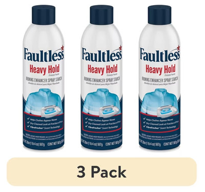 Faultless Heavy Hold Ironing Enhancer Spray Starch 20 oz (3 pack)