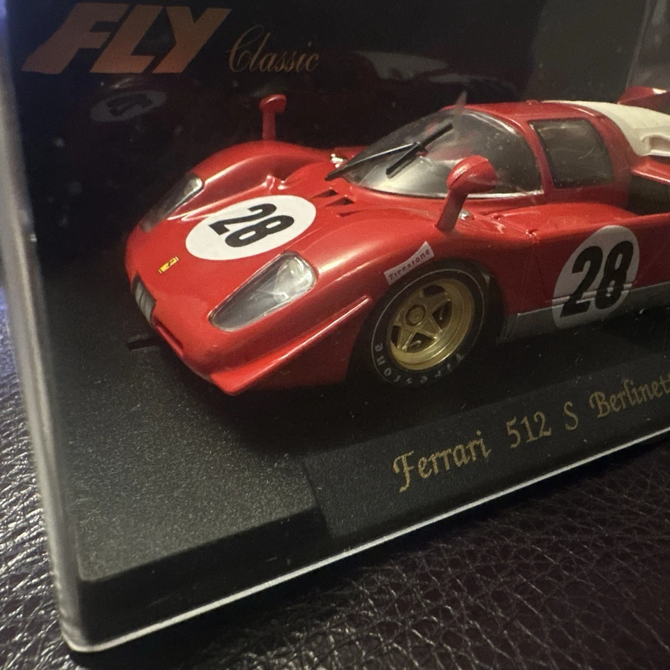 FLY FERRARI 512 S BERLINETTA 3° DAYTONA 24 HORAS 1970 C21 SLOTCAR 1:32 M/B - Imagen 4 de 4