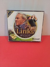 Microsoft Links 2001 Golf Simulator Arnold Palmer PC Computer Video Game VTG