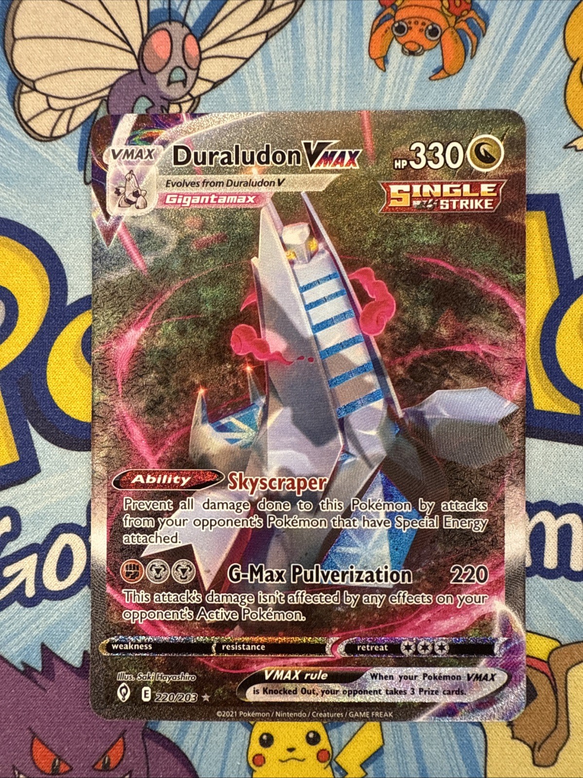 Duraludon VMAX 220/203 Evolving Skies Alt Art Secret 2021 Pokemon TCG Card NM/M