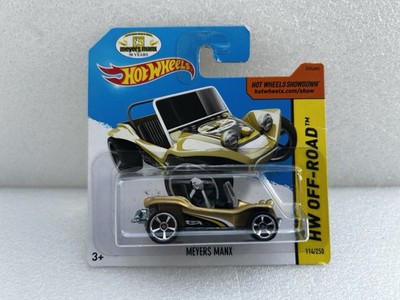 Hot Wheels Meyers Manx Gold 50th Anniversary Gold Short Card 2014 Off Road