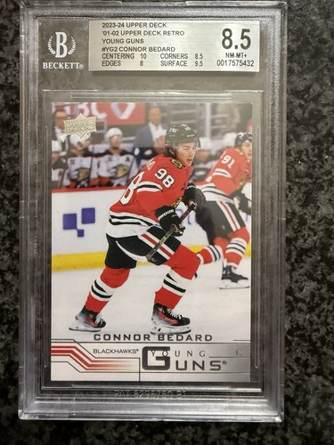Connor Bedard #YG-2 2023 Upper Deck Retro Young Gun card