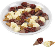 Miniature Artificial Ice Cream, 30 Pcs 2 Colors Fake Mini Ice Cream Resin Simula