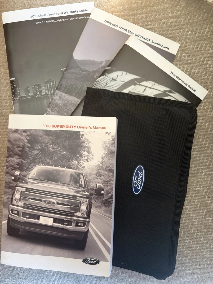 1999 Ford F250 / F350 / F450 / F550 Super Duty Original Owner's Manual – Genuine OEM Guide