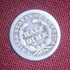 1853 Seated Liberty Half Dime Silver Arrows Business Strike Philadelphia KM#81