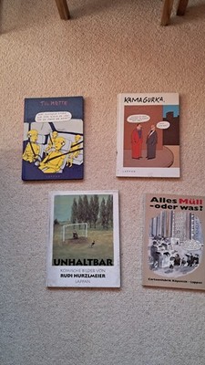 Vier Cartoon Bücher, Lappan, Til Mette, Kamagurka, Hurzlmeier, Cartoon Farbrik 