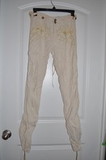 Da-Nang Surplus Indo-Chine Cargo Pants Y2K Floral Embroidered Silk Blend VTG