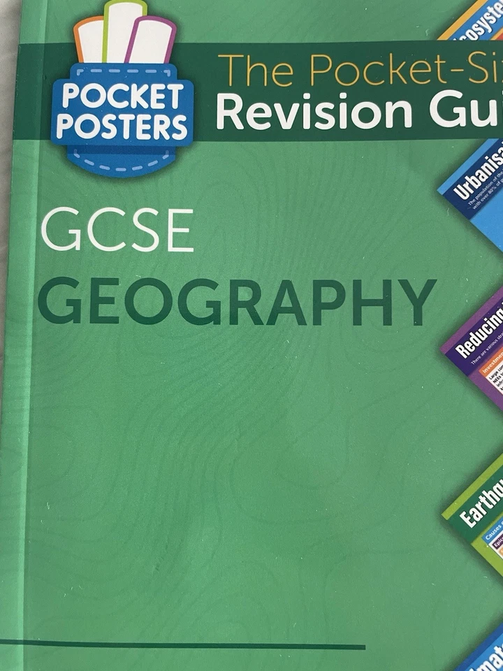 GCSE Geography Pocket Sized  Revision Guide  Grades 9-1 - Image 2 of 4