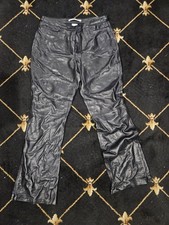 Vintage Y2K Tommy Hilfiger Black Leather Pants Women  s size 12