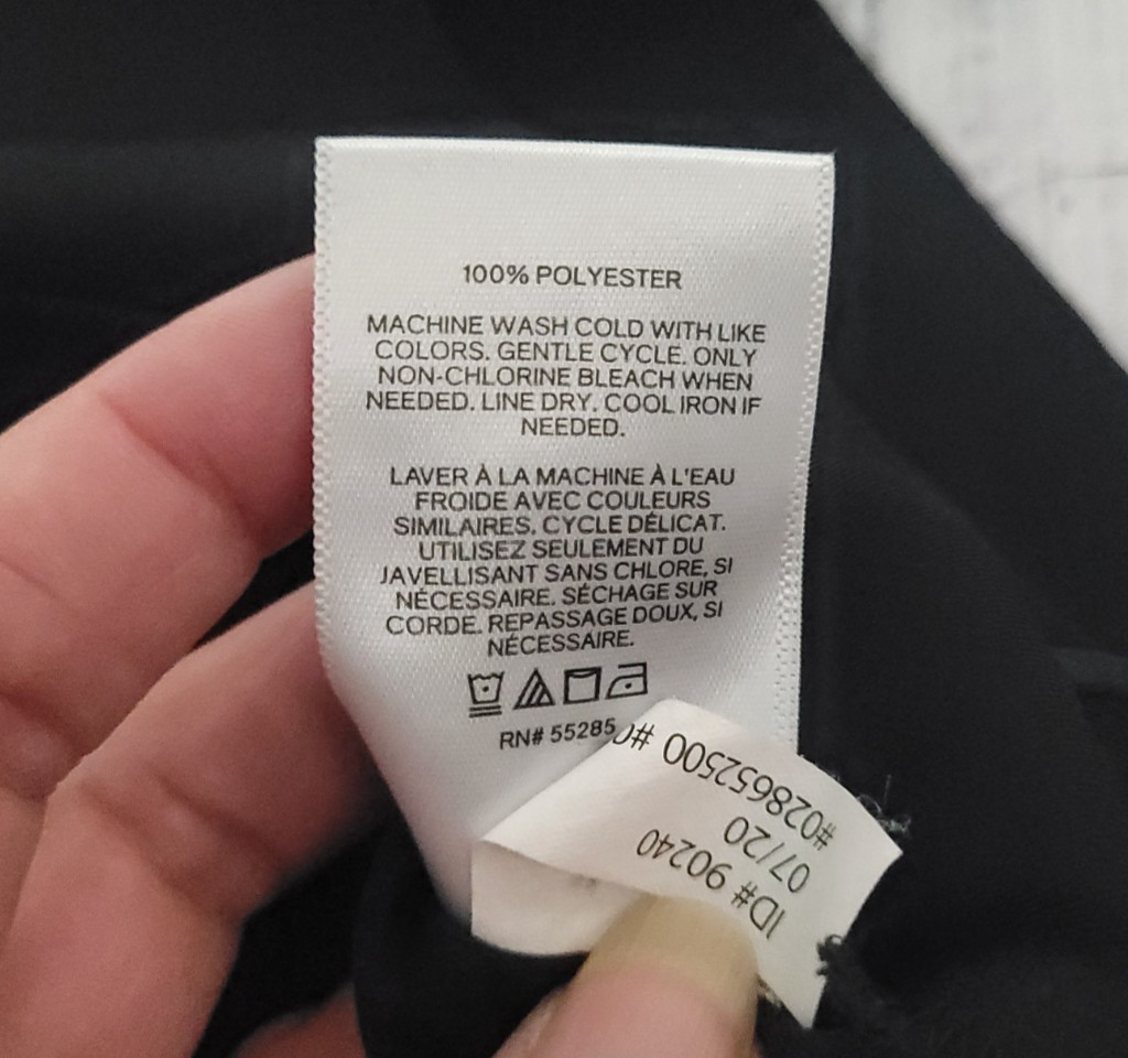 Express Black Button Cuff Long Sleeve Dressy Blou… - image 8