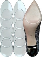 10 Clear Non-Slip Shoe Pads - Self-Adhesive Sole Protectors for High Heels