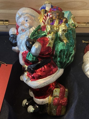 Christmas Gallery Weihnachtsbaum großer Weihnachtsmannschmuck in Holzkiste - Bild 9 von 22