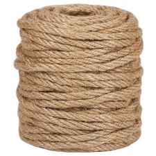 Vivifying 5mm Jute Rope, 98 Feet Strong Natural Jute Twine for Crafts, Cat Sc...