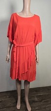 Gap Midi Dress Orange Short Sleeve SIZE Medium