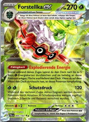 Forstellka ex - Double Rare SV02: Paldea Evolved 005/193 NM Deutsch Pokemon