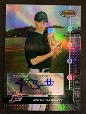 2005 Bowman's Best John Barratt Rookie Auto /974 RC #137 Baseball Devil Rays
