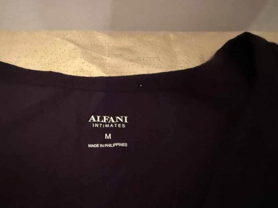 NWT Alfani Intimates Modal Blend Sleep Lounge V Neck Cami Tank Top Black Size M - Image 4 of 4