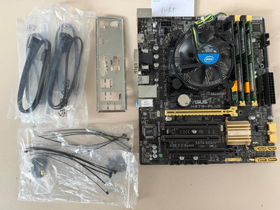 ASUS H87-PLUS, LGA 1150/SockeL H3 + i3-4310 @3.4GHz + 16GB RAM + Slotblech