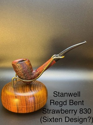 Vintage Stanwell Regd Bent Strawberry 830 (Sixten Design?) Tobacco Pipe