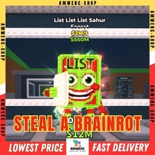 Steal a Brainrot - List List List Sahur - Secret 2M/s Normal