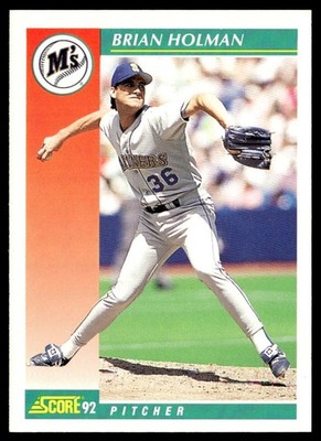 1992 Score Brian Holman Seattle Mariners #228