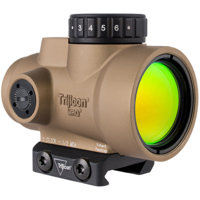 実物 Trijicon MRO Green Dot 2MOA マウント付 Trijicon MRO SD 2 MOA Green Dot Sight - CB - Low Mount - MRO-C