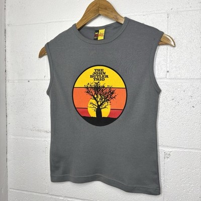 Vintage 00s John Butler Trio Band Tank Top Australia Tour Concert Tee Womens M