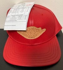 SAMPLE Just Don x Air Jordan Wings Leather Hat, red