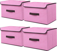 Scatole Portaoggetti in Tessuto,Scatole Portaoggetti Scatole per Armadio Con Cop