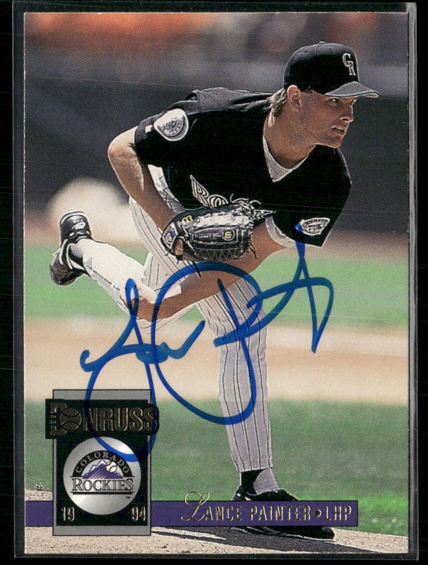 Lance Painter 1994 Donruss #474 Signed IP Auto