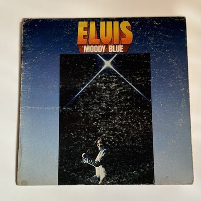Elvis Presley - Moody Blue Vinyl 1977 LP 1st Press RCA AFL12428 Play Tested VG