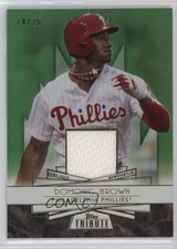 2014 Topps Tribute Forever Young Relics Green 14/25 Domonic Brown #FYR-DB n1u