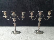 Lovely Pair Of Silver Plated 3