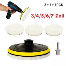 5 Stk Polierscheibe Polieraufsatz FÜr Bohrmaschine Akkuschrauber Polier-pad.