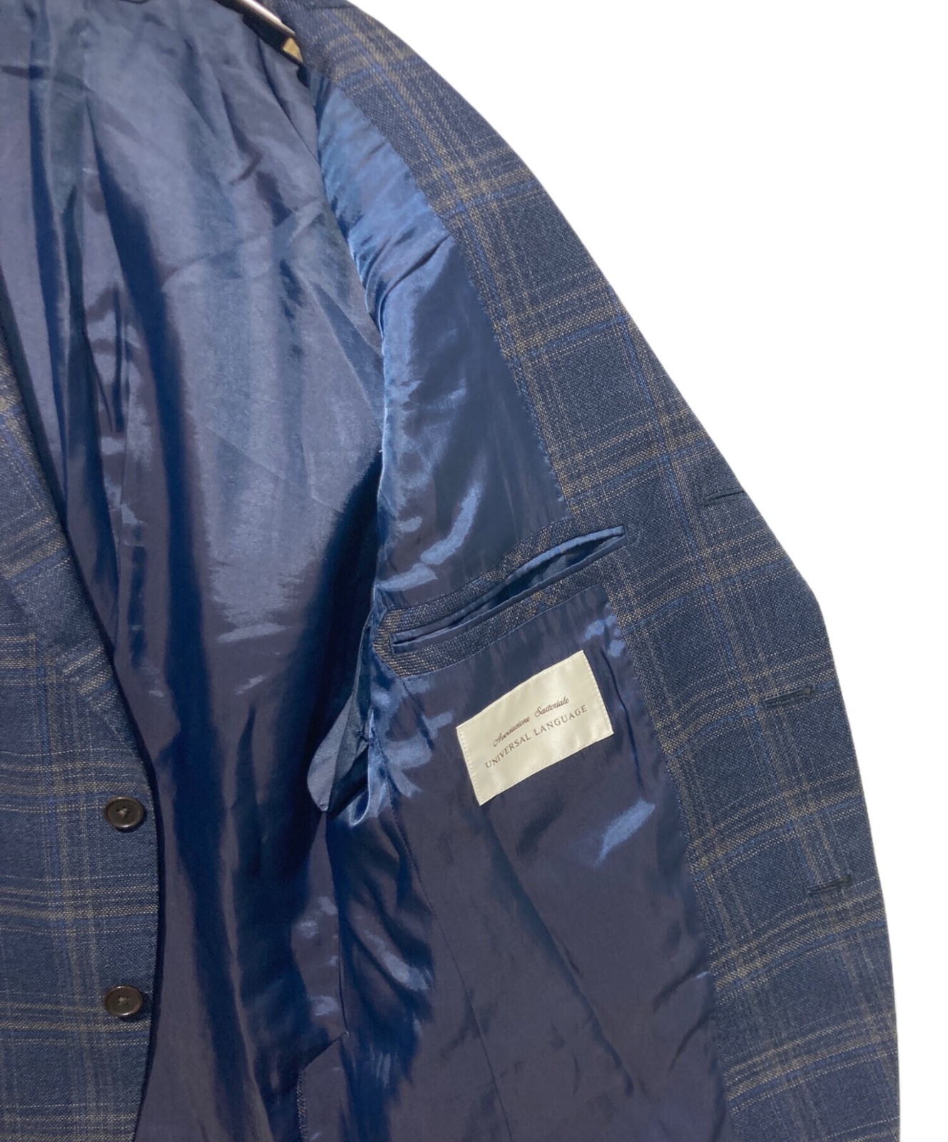 UNIVERSAL LANGUAGE tailored jacket Size: M Navy M… - image 5