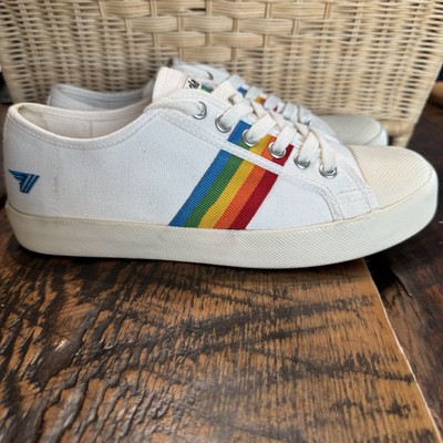 Gola Women's Coaster Rainbow Drop Off White Multi Sneakers CLA671