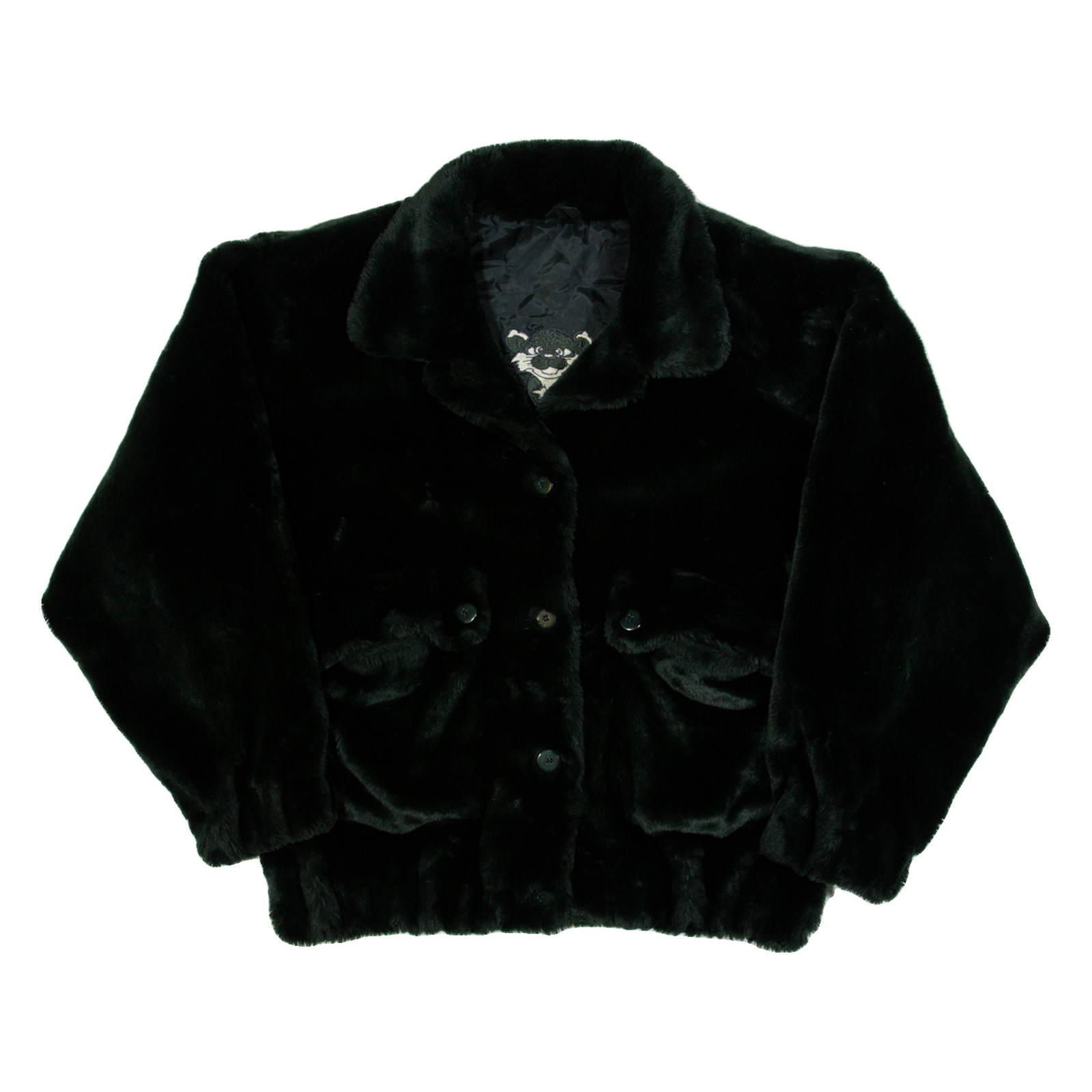 Chaqueta De Mujer De Forro Polar SAINT-PHIL Vintage Verde Años 80 L