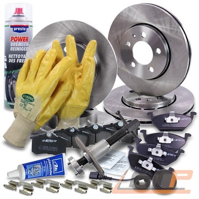 BREMSSCHEIBEN + BREMSBELÄGE BREMSKLÖTZE ZUBEHÖR VORNE + HINTEN FÜR VW GOLF 4 1J