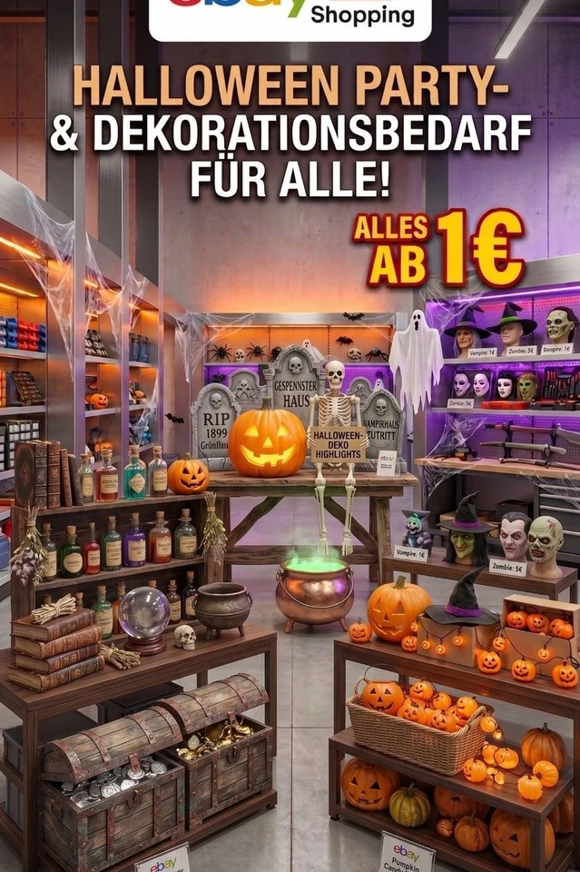 Halloween-Deko ab 1 € => Die besten Deals! Live-Shopping