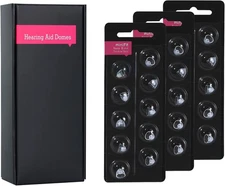 Hearing Aid Domes for Oticon Minifit Bass 8mm Double Vent | 3 Pk | Brand New