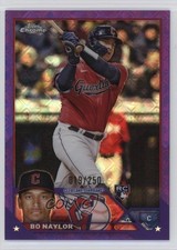 2023 Topps Chrome Logofractor Edition Purple Refractor /250 Bo Naylor #54 zo6