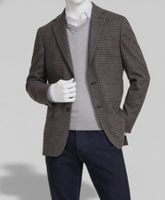 Tommy Hilfiger Men's Brown Check Modern-Fit Sport Coat Jacket Size 36S
