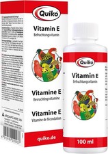 Quiko Vitamin E 100ml liquid- Fertilisation vitamin for pet birds, racing pigeo