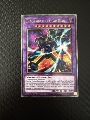 #ad Chaos Ancient Gear Giant Quarter Century Secret Rare MP24 EN042 25th... $2.99