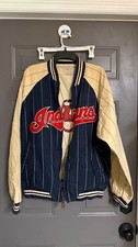 Cleveland Indians varsity Vintage Mirage Cleveland Indians Leather Varsity Jacket — listing 2